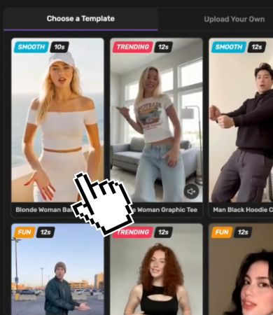 Pick a Dance or Upload Your Own